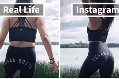 Blogerka promująca zdrowy styl życia pokazała swoje zdjęcia „z poza Instagrama” Różnica jest kolosalna! 