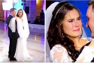 Panna młoda wkurza się, że DJ psuje jej pierwszy taniec! Nagle spogląda na scenę i zaczyna płakać!