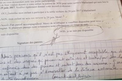 Rodzice  zabronili synowi iść z klasą do oceanarium. Wysłała list do szkoły który wszystko wyjaśnia. 