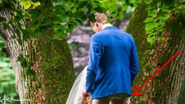 Ta ślubna fotografia zaszokowała ludzie w sieci! Genialny pomysł na pamiątkę czy straszny obciach?