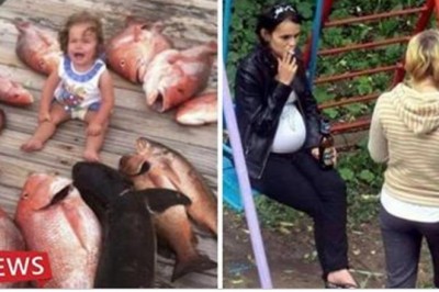 14 zdjęć rodziców którzy zdecydowanie nie dorośli do tego, żeby mieć dzieci! Bezmyślni ludzie! 