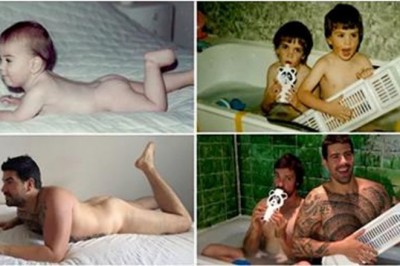 Dwóch braci przygotowało dla mamy cudowny prezent! Zobacz jak odtworzyli swoje zdjęcia z dzieciństwa!