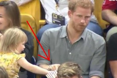 Mała dziewczynka podkrada popcorn księciu Harremu! Jego reakcja jest bezcenna! 