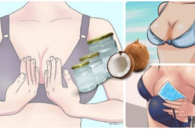  Zaczęła wcierać w biust olej kokosowy! Będziesz zdziwiona jakie korzyści daje taki masaż!