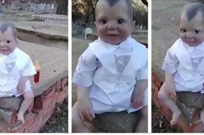 Była przekonana, że dziecko samotnie siedzi na cmentarzu i ją obserwuje! Jego wzrok przeraża!