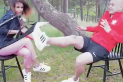 Kung-Fu Pazdan i jego refleks! Uratował dziennikarkę przed niespodziewanym ciosem!