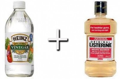 Wymieszała ze sobą ocet i płyn do płukania ust! Jak zobaczyłam efekt tej mikstury - zwariowałam! 