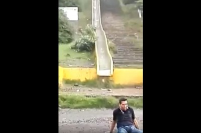 Hardcorowa jazda ze ślizgawki! Tylko nieliczni się na to decydują!