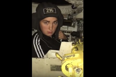 Majty miała pełne! Gdy wsadzisz kobietę do czołgu i każesz jej strzelać :D