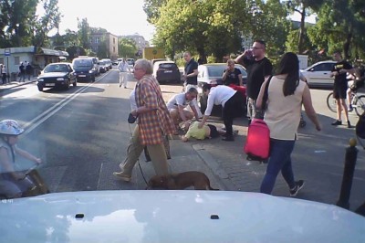 Nagranie z potrącenia dziecka na warszawskiej Pradze! Ku przestrodze!