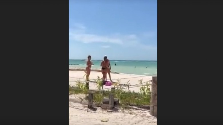Przyłapała chłopaka na podglądaniu innych dziewczyn na plaży! Jej mina mówi wszystko!