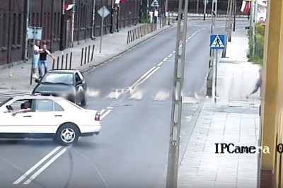 Seba z Merca trzymał zimny łokieć nawet w czasie wypadku. Prawdziwy profesjonalista