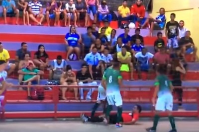 Za takie zachowanie powinien trafić do więzienia i już nigdy nie wejść na boisko