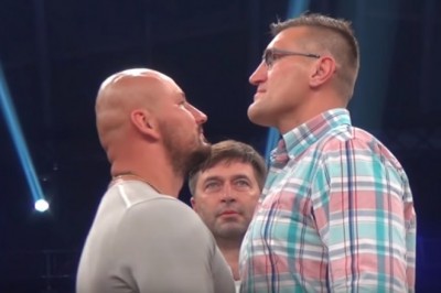 Szpilka musiał podskakiwać, żeby go Wach zauważył. Spotkanie twarzą w twarz przed walką