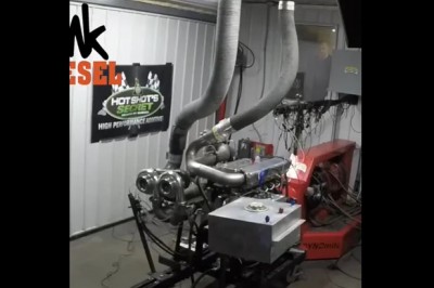 Wystrzelił jak z torpedy. Nieudane testowanie tuningowanego silnika na hamowni 