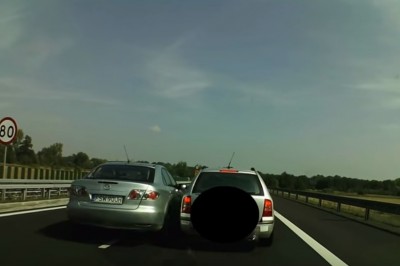 Nagrali szeryfa wandala, który uszkodził auto podczas jazdy na S3