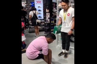 Tak się trolluje sprzedawcę podczas kupowania butów. Już myślał, że po nich