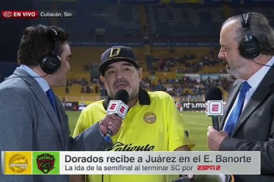 Maradony już nawet dziennikarze nie potrafią ogarnąć. Nieudany wywiad po meczu