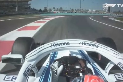 Pierwszy trening Roberta Kubicy w Abu Dhabi 2018