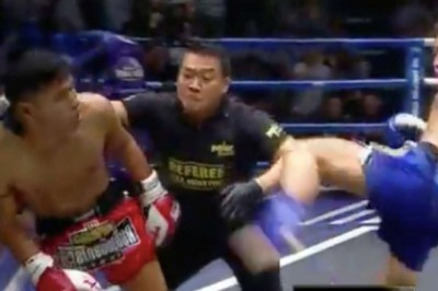 Zawodnik posłał na deski rywala i sędziego. Niesamowite zakończenie walki 