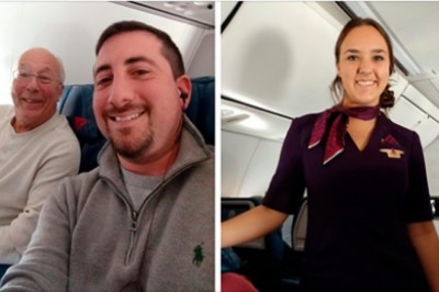 Ojciec zarezerwował 6 lotów aby spędzić święta ze swoją córką pracującą jako stewardessa. Towarzyszył jej na pokładzie 