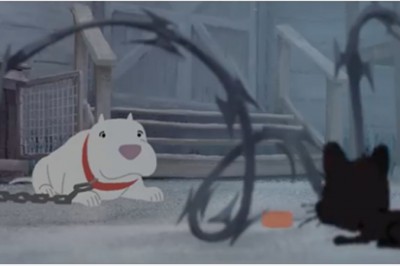 Krótki filmik Pixara o przyjaźni skrzywdzonego pit bulla z bezdomnym kotkiem. Ludzie po nim płaczą