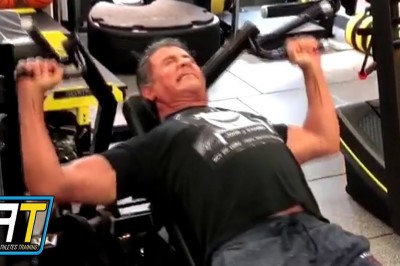 Tak się prezentuje 72 letni Sylwester Stallone na siłowni w trakcie przygotowań do Rambo 5
