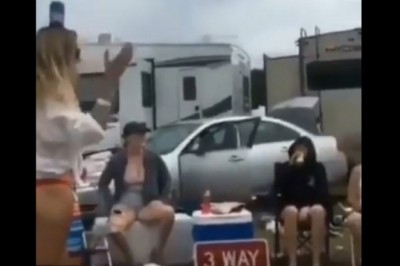 Rzucał lotkami w puszkę postawioną na głowie dziewczyny. Trochę go poniosło