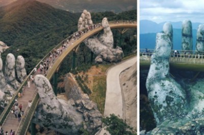 Zapierający dech w piersiach most w Wietnamie został właśnie otwarty i wygląda jak wyjęty z Władcy Pierścieni