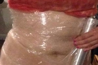 Mama przed snem nakremowała swój brzuch i owinęła w folię. Gdy rano wstała rezultat był niesamowity