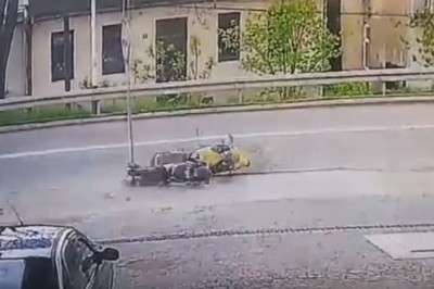 Bardzo poważny wypadek motocyklisty w Jarosławiu. Stracił nogę w wypadku