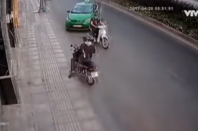 Taksówkarz kontra złodziej na skuterze. Karma szybko go dopadła