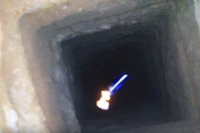 Dlaczego nie wrzucać płonącej butelki do wąskiego szybu? Oni się przekonali 