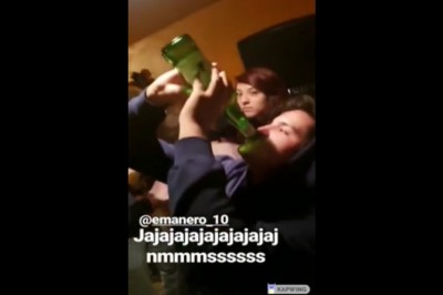 Mamusia pierwszy raz widzi jak synuś imprezuje. Jej mina bezcenna