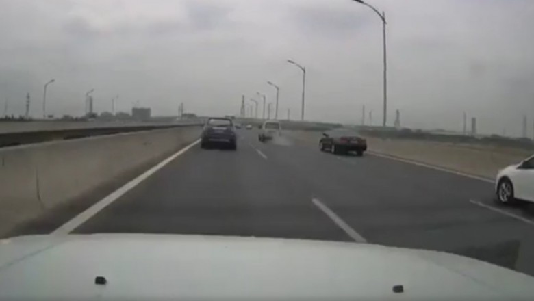 Zapalił mu się bak w czasie jazdy. Mocna akcja na autostradzie