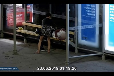 Bosa Grażyna przyłapana na opróżnianiu kieszeni imprezowiczowi 