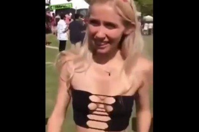 Uzdolniona blondyna zagina faceta. Totalnie go zaskoczyła