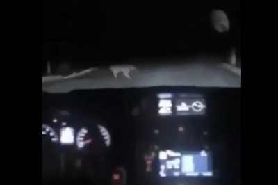 To był moment. Dlatego nie wolno wychodzić z auta nocą w takich miejscach