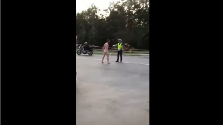 Terminator na „Woodstocku”. Wystartował z łapami do policjanta