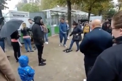 Nie tylko u nas naciągają na „trzy kubki”. Szybka ucieczka po zauważeniu kamery 