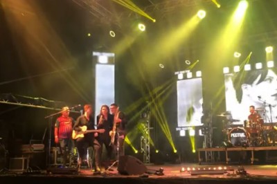 Nawalony wójt wszedł na scenę i chciał śpiewać z zespołem podczas dożynek 