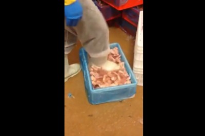 Deptał kurczaki nogami. Powiedział, że tak wygląda praca w Polsce