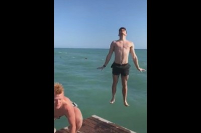 Chłopaki nagrali rewelacyjny film nad wodą. Chyba każdy chciał być superbohaterem