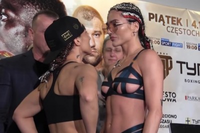 Ewa Brodnicka dostała liścia na ważeniu. Szybka kara za buziaka