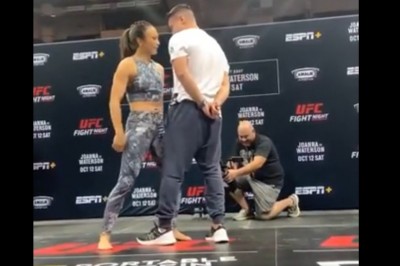 Mega wysportowana dziewczyna kontra gościu. Zaskoczyła publiczność 