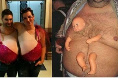 Tych ludzi wyobraźnia ponosiła za bardzo. Najdziwniejsze przebrania na Halloween!