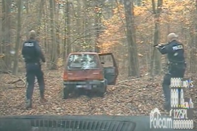 Policyjny pościg za Tico. W środku pijany kierowca, kobieta w ciąży i dziecko