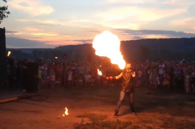 Pokazy z ogniem kończą się poważnym wypadkiem