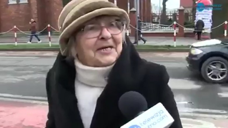 Babcia zaorała tekstem podczas szybkiej sondy ulicznej