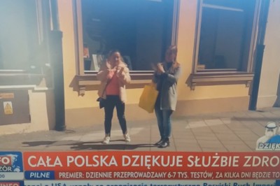 Cała Polska dziękuje służbie zdrowia. Niezwykła relacja w TVP 